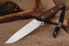 Нож "Пират" Bohler K110. Рукоять коричневая карельская береза.