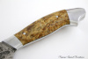 Мясной топорик малый серии "Рататуй" Сталь 95х18 (эл.ковки). Рукоять карельская береза (св.коричневая).